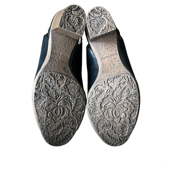 Josef Seibel Bonnie 09 Black Leather Peep Toe Bootie Size 39 - Picture 4 of 5